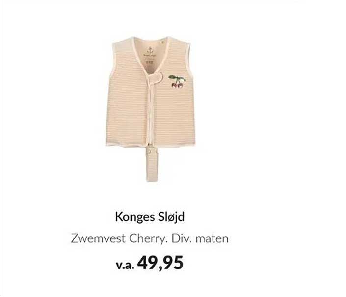 Konges Sløjd Zwemvest Cherry. Div. maten