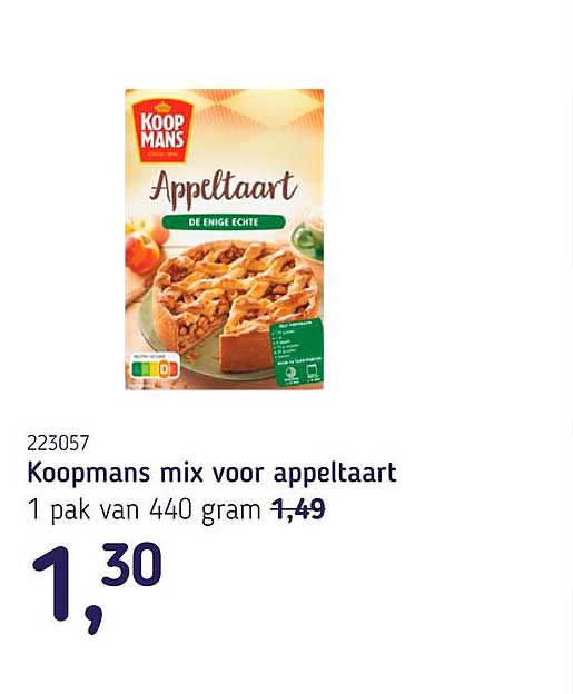 Koopmans mix voor appeltaart