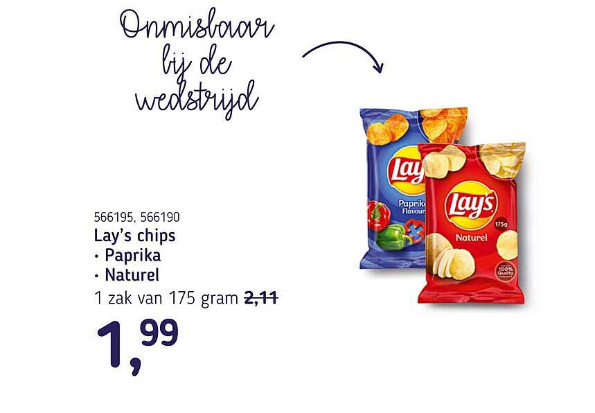 Lay’s chips • Paprika • Naturel