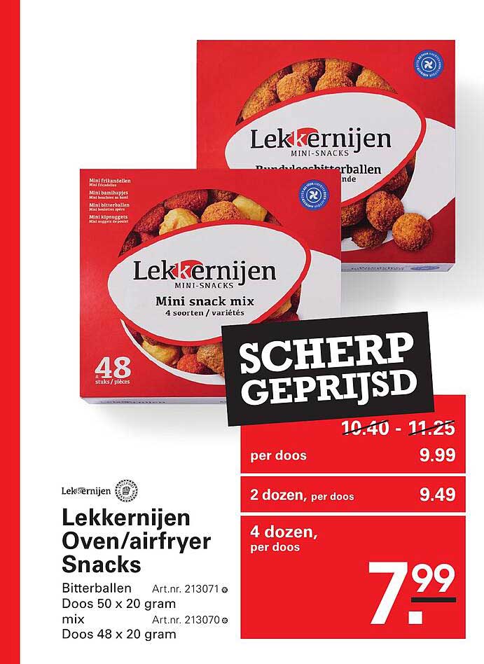 Lekkernijen Oven/airfryer Snacks
