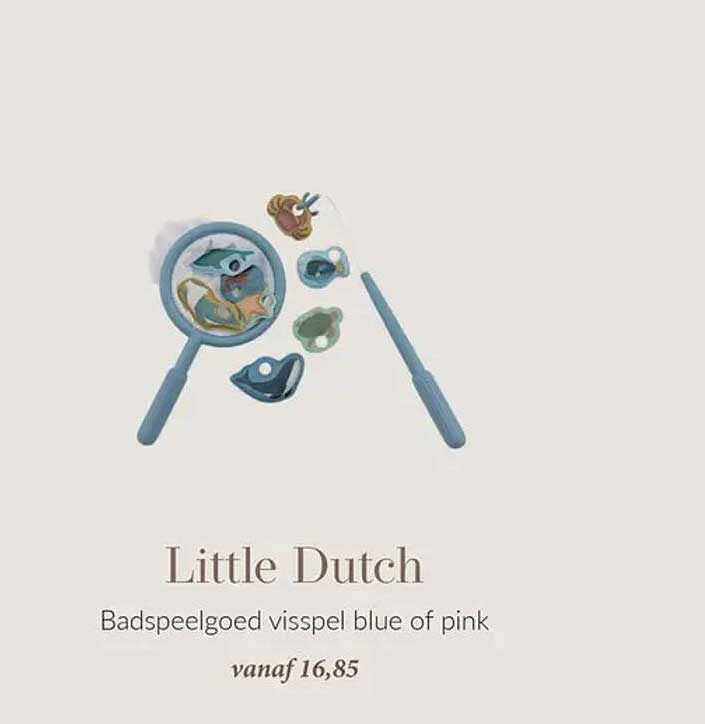 Little Dutch Badspeelgoed visspel blue of pink