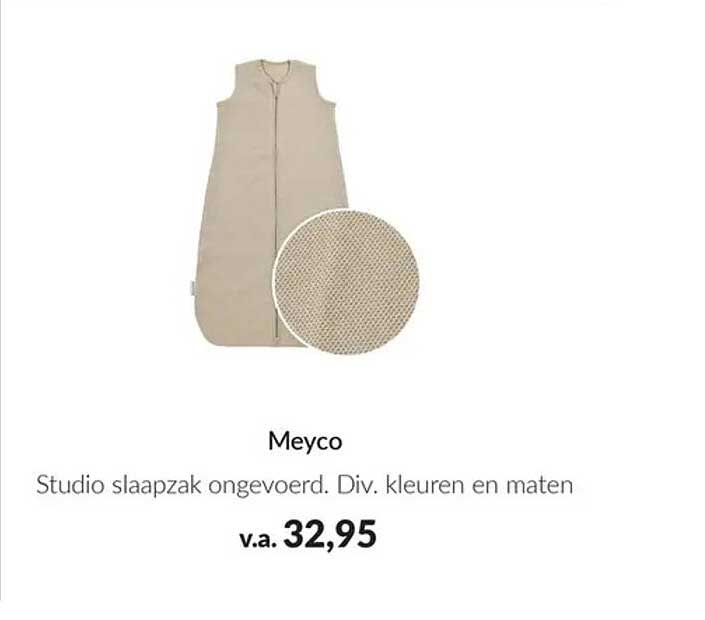 Meyco Studio slaapzak ongevoerd. Div. kleuren en maten