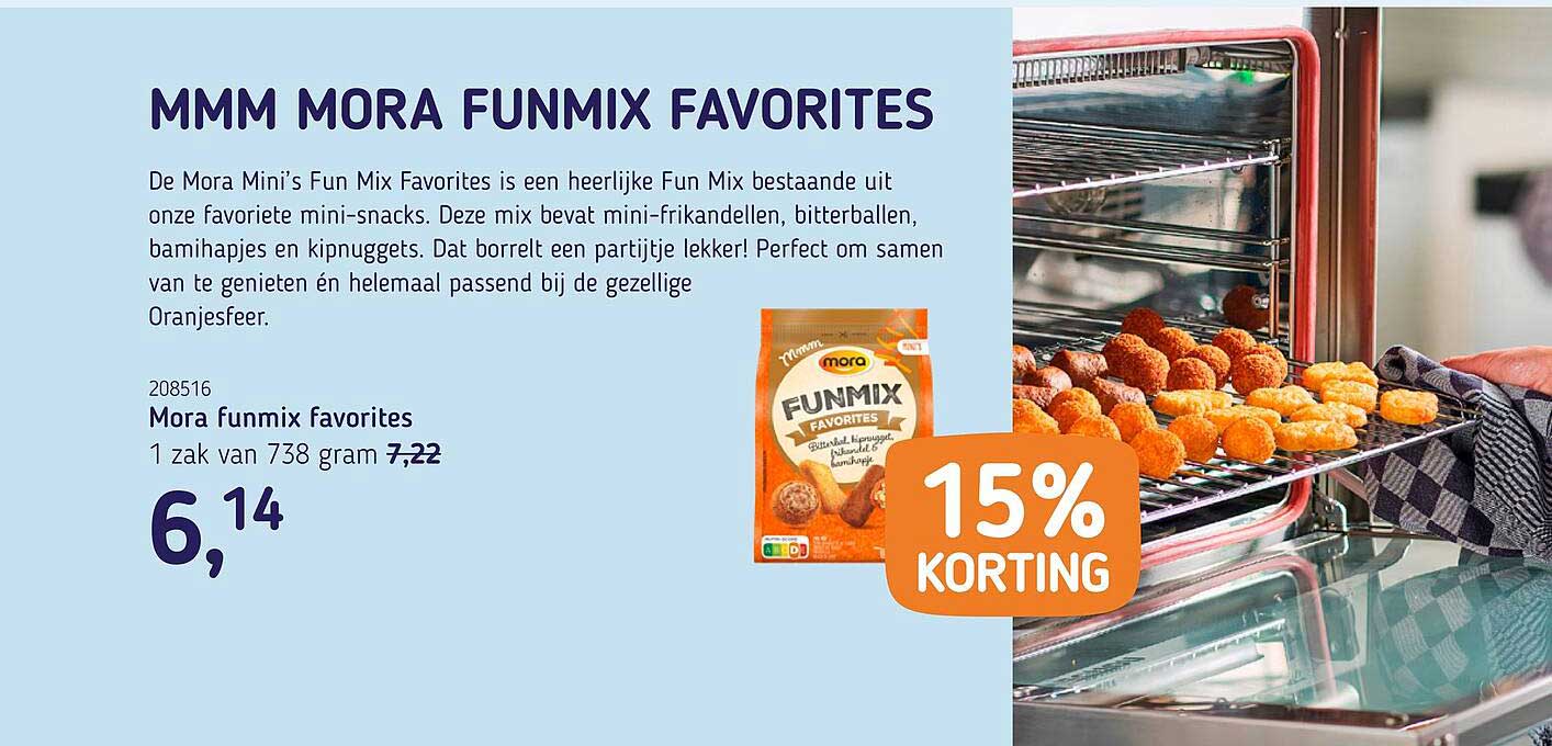 Mora funmix favorites 15% KORTING