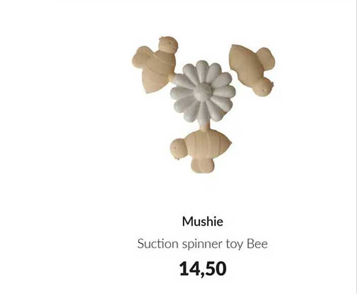 Mushie Suction spinner toy Bee