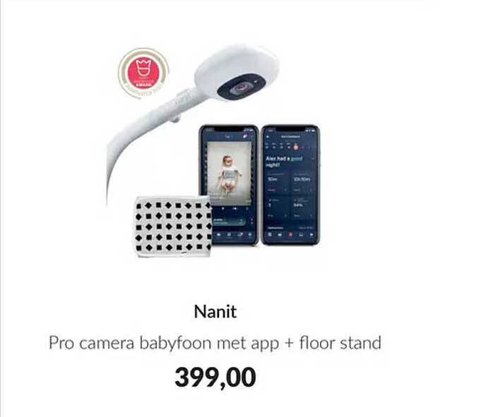 Nanit Pro camera babyfoon met app + floor stand