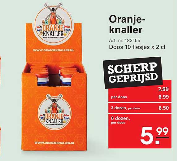 Oranje-knaller SCHERP GEPRIJSD
