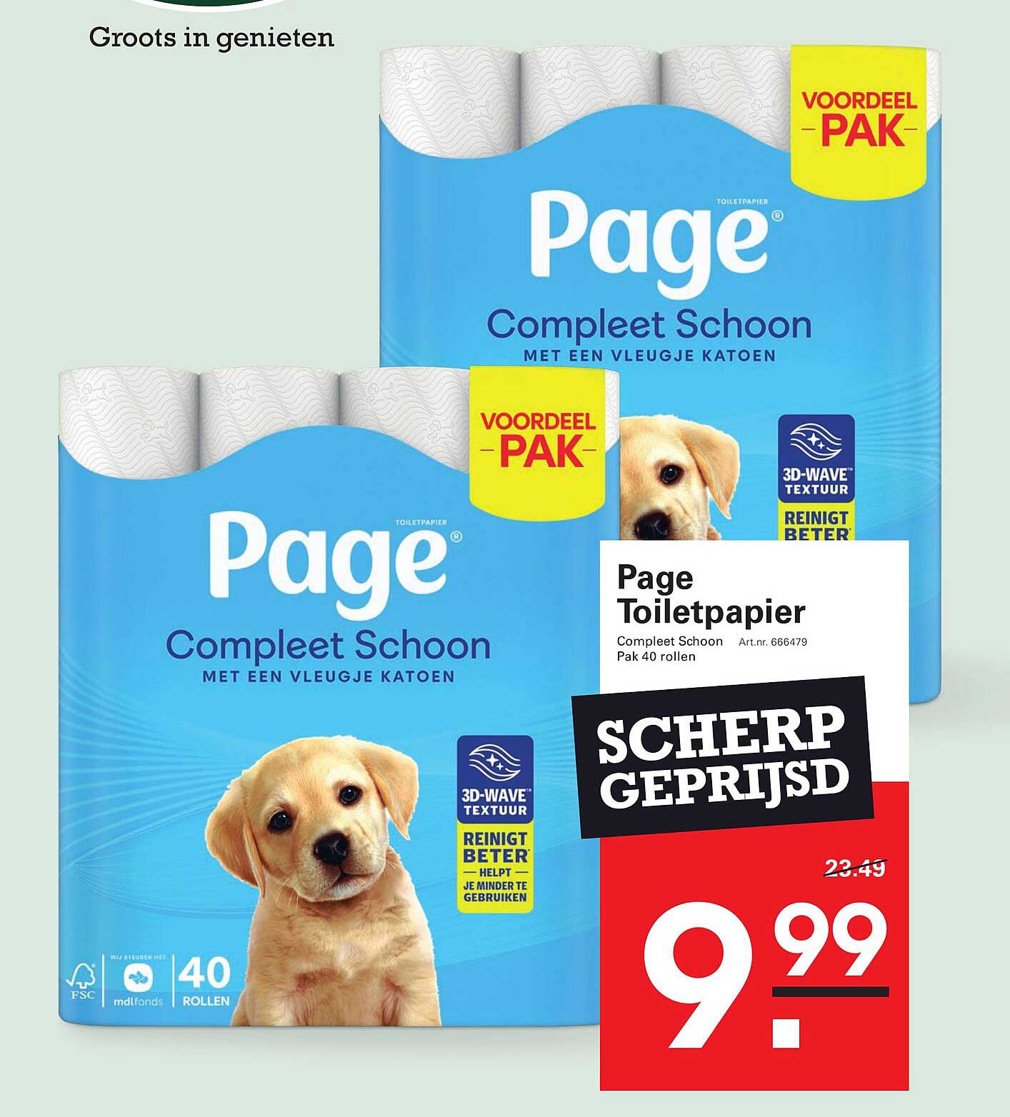 Page Toiletpapier Compleet Schoon Pak 40 rollen SCHERP GEPRIJSD