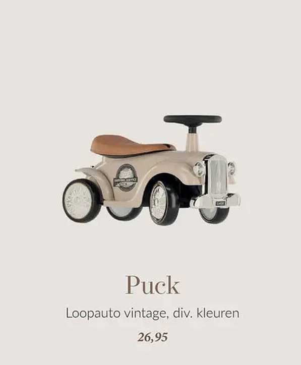 Puck Loopauto vintage, div. kleuren