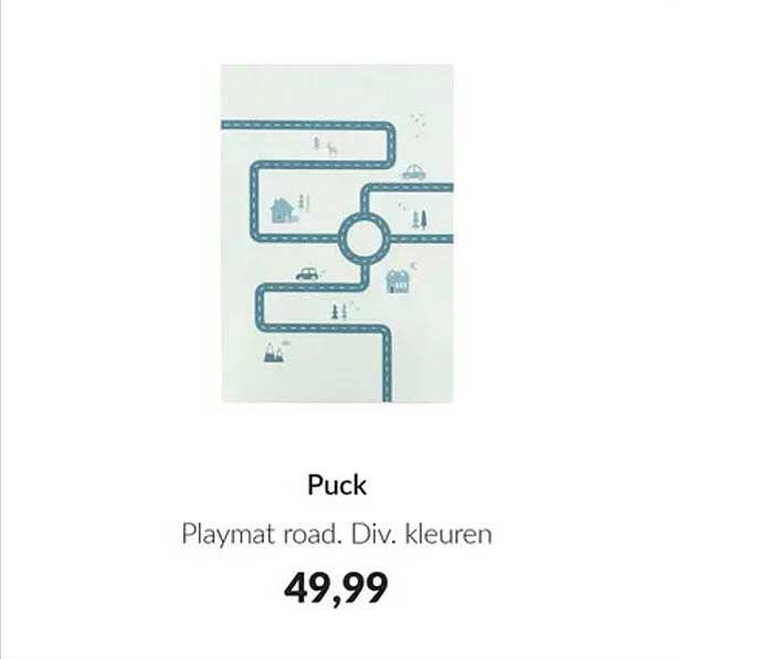 Puck Playmat road. Div. kleuren