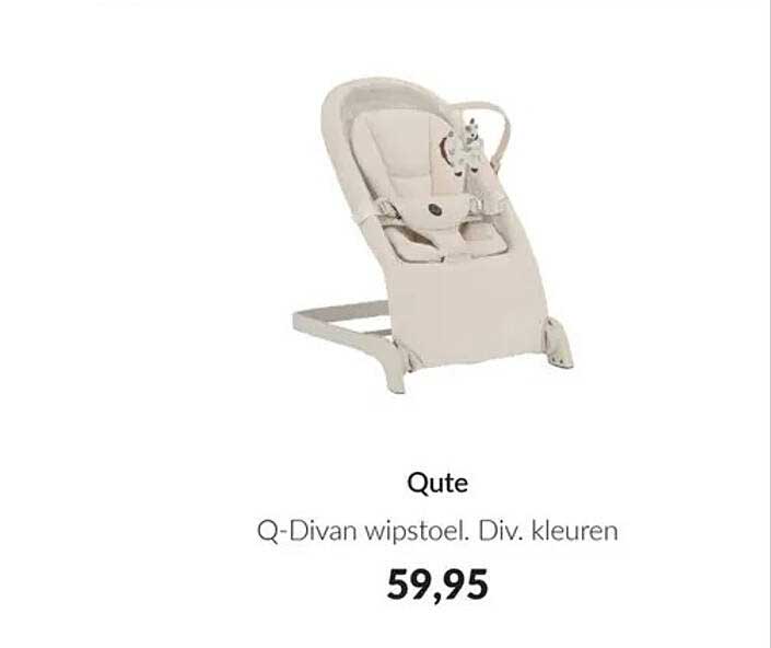 Qute Q-Divan wipstoel. Div. kleuren