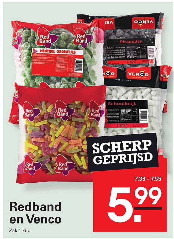 Redband en Venco Scherp geprijsd