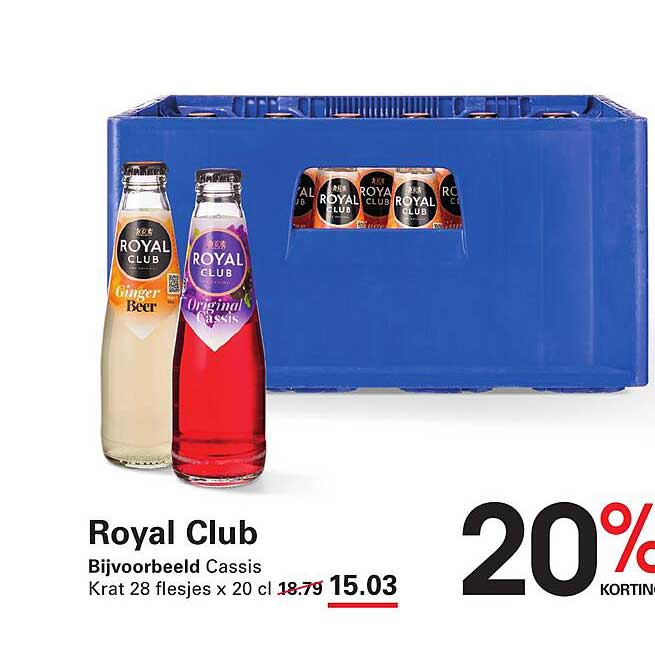 Royal Club Bijvoorbeeld Cassis 20% korting