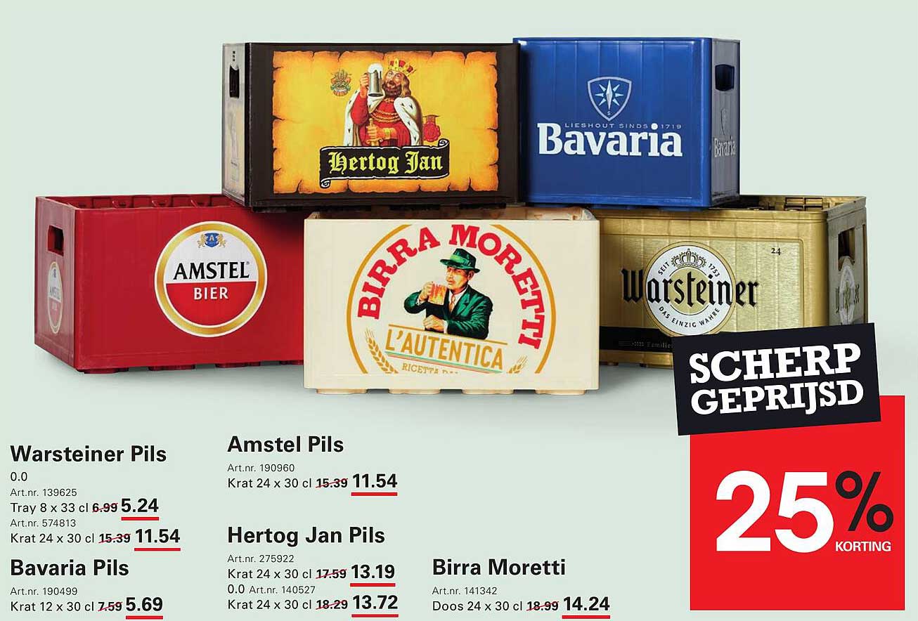 SCHERP GEPRIJSD 25% KORTING