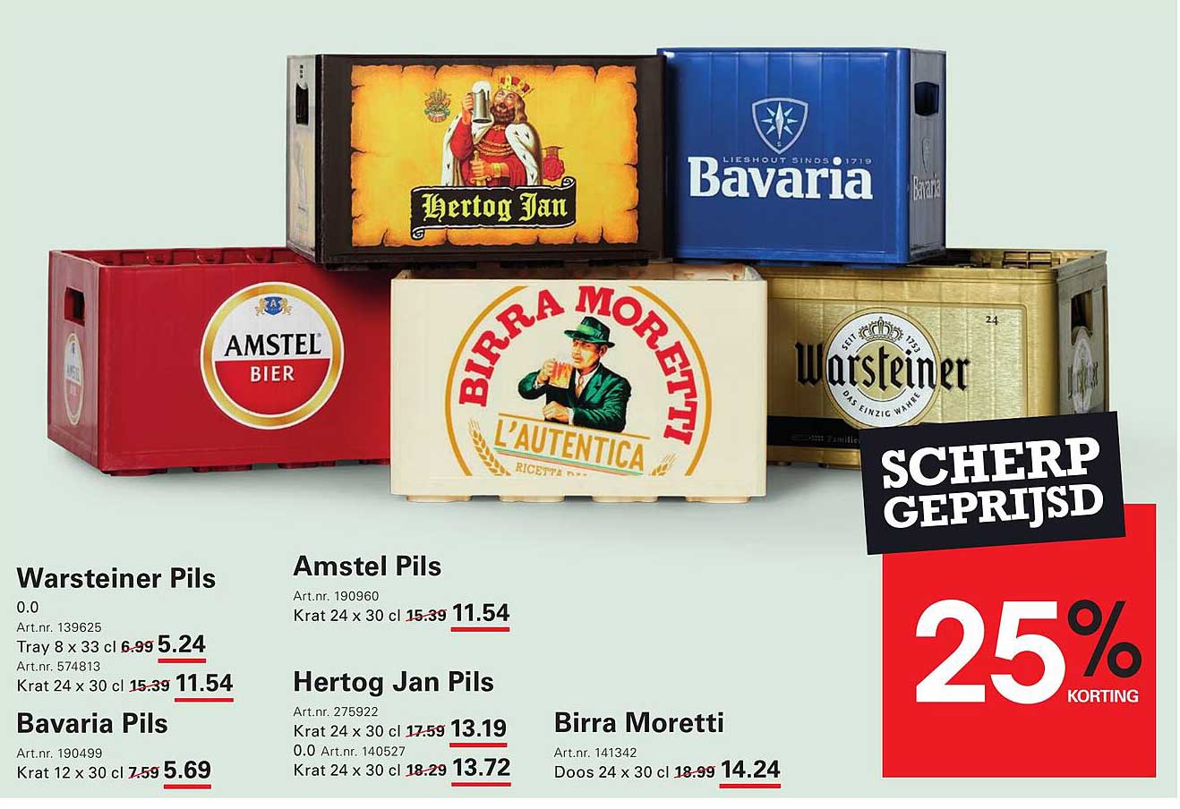 Scherp geprijsd 25% korting