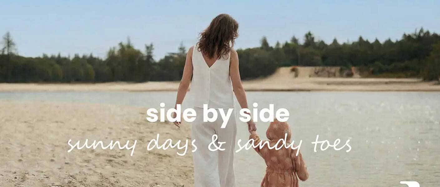 side by side sunny days & sandy toes