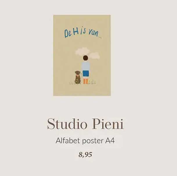Studio Pieni Alfabet poster A4