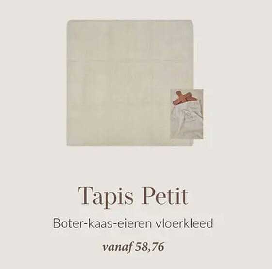 Tapis Petit Boter-kaas-eieren vloerkleed