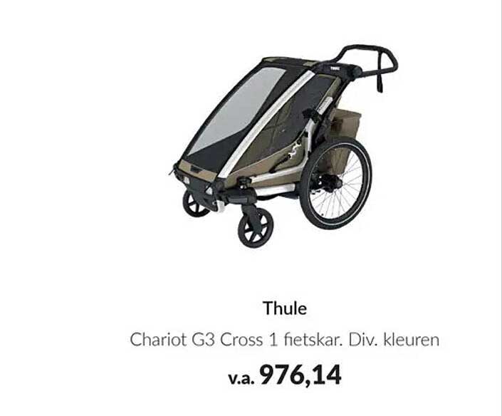 Thule Chariot G3 Cross 1 fietskar. Div. kleuren