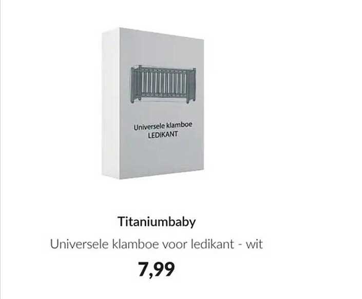 Titaniumbaby Universele klamboe voor ledikant - wit