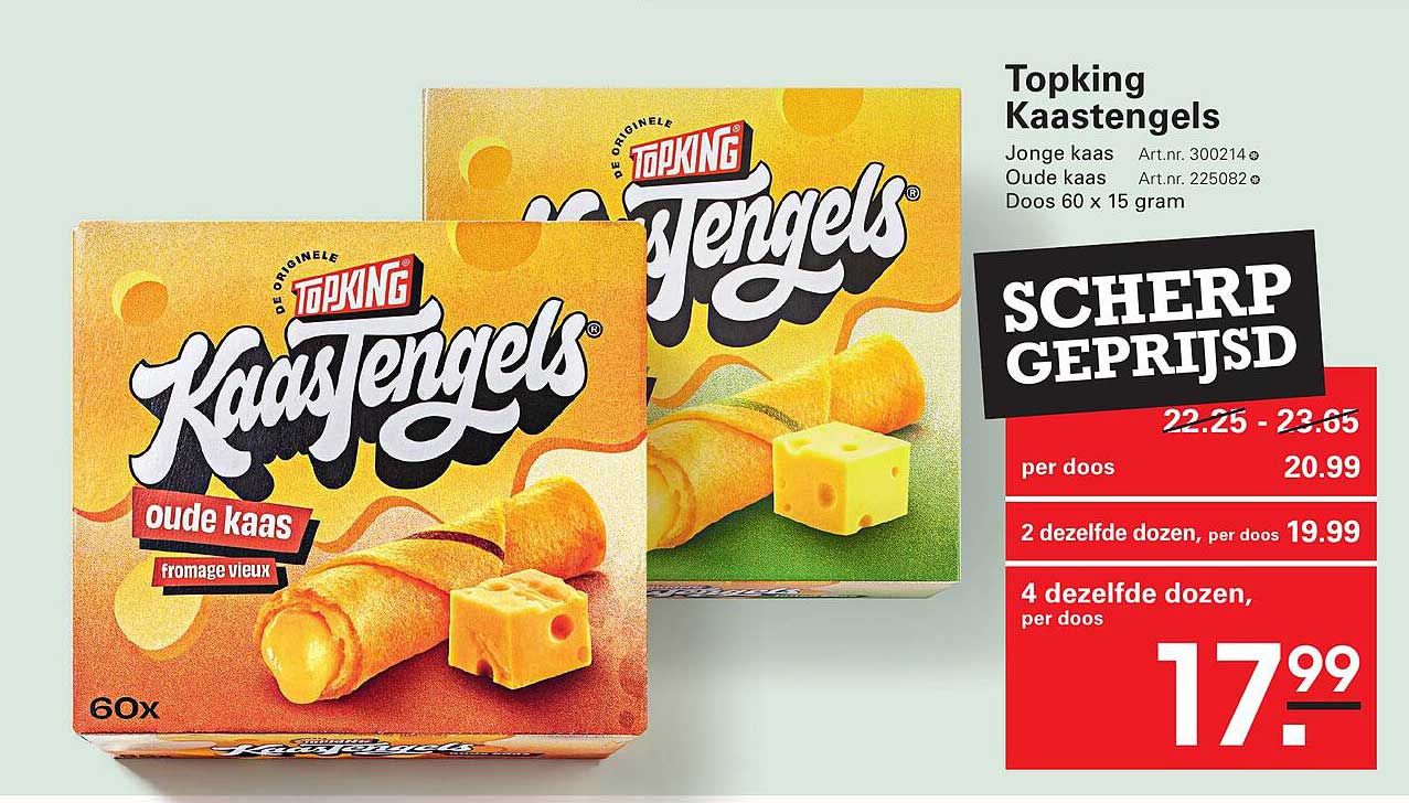 Topking Kaastengels oude kaas