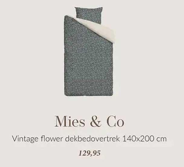 Vintage flower dekbedovertrek 140x200 cm