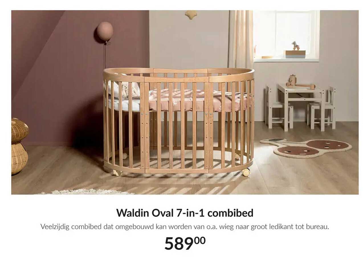 Waldin Oval 7-in-1 combibed