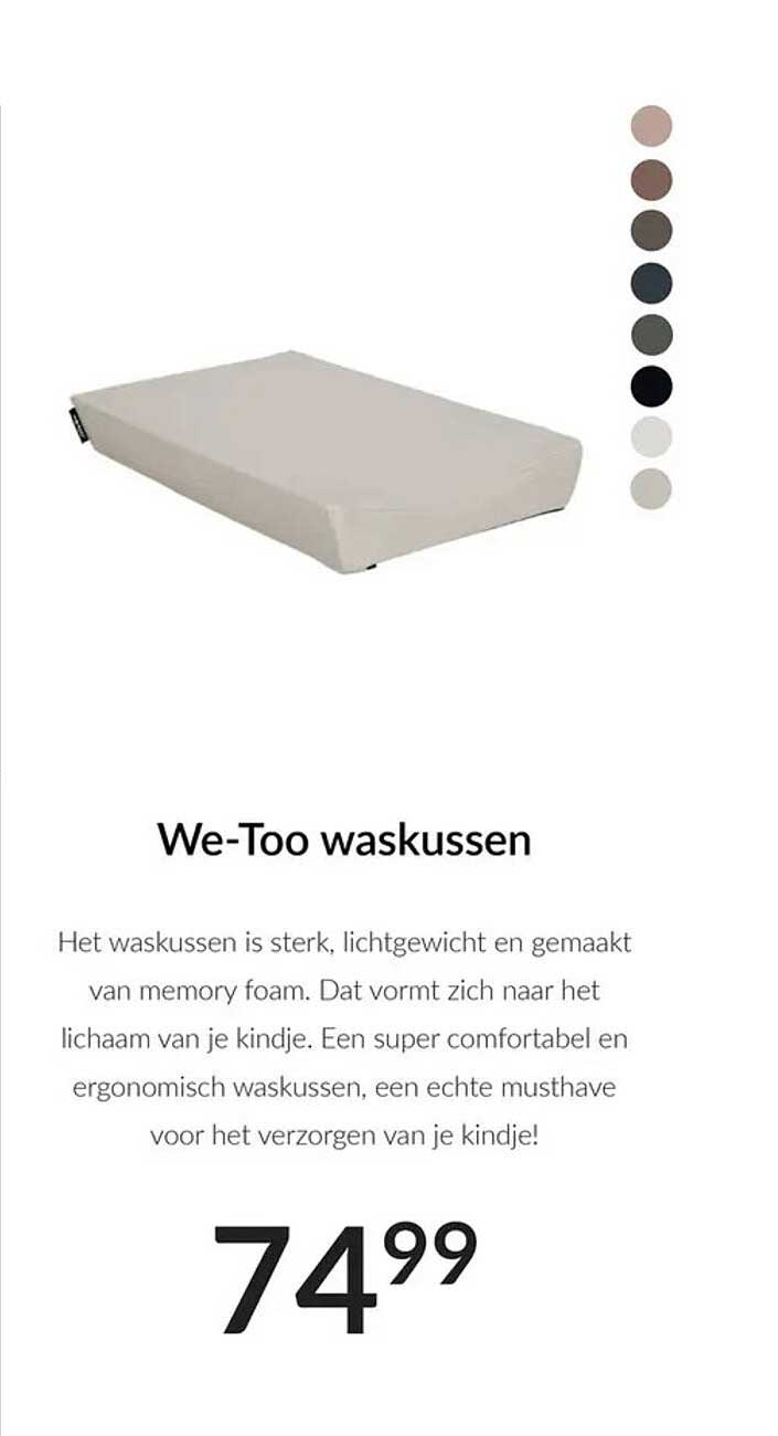We-Too waskussen