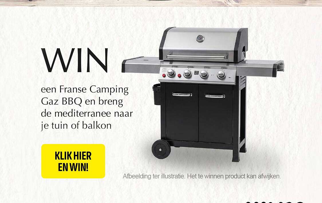 WIN een Franse Camping Gaz BBQ en breng de mediterranee naar je tuin of balkon