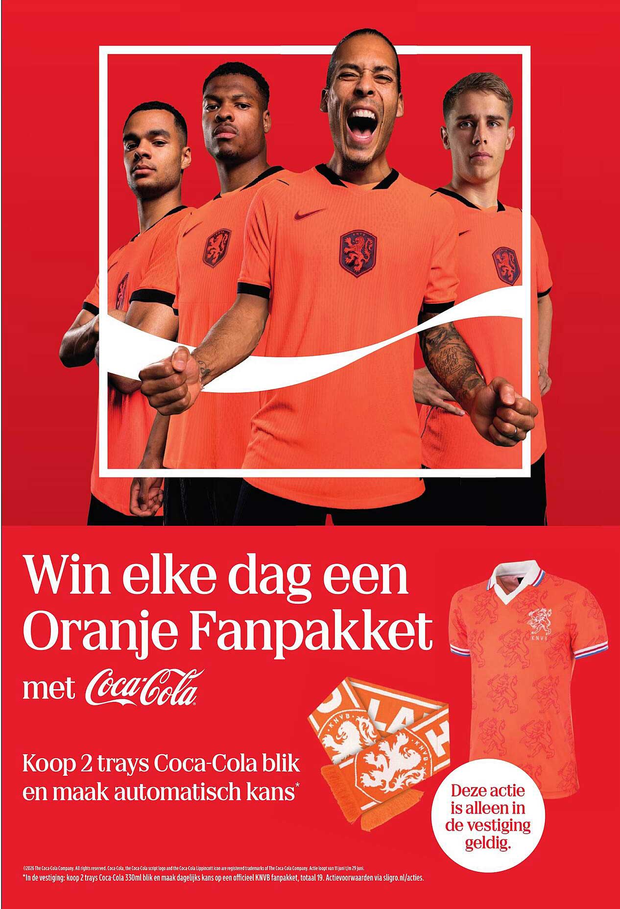 Win elke dag een Oranje Fannpakket met Coca-Cola