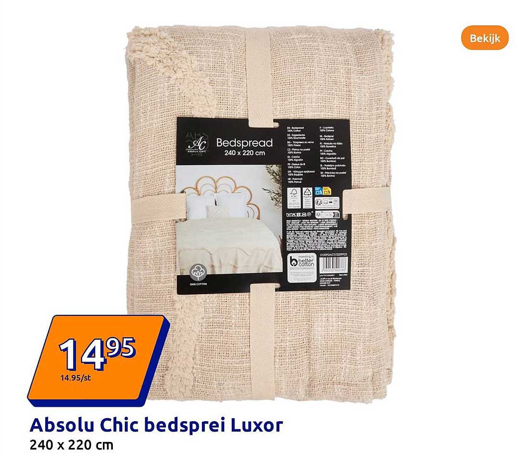 Absolu Chic bedsprei Luxor 240 x 220 cm