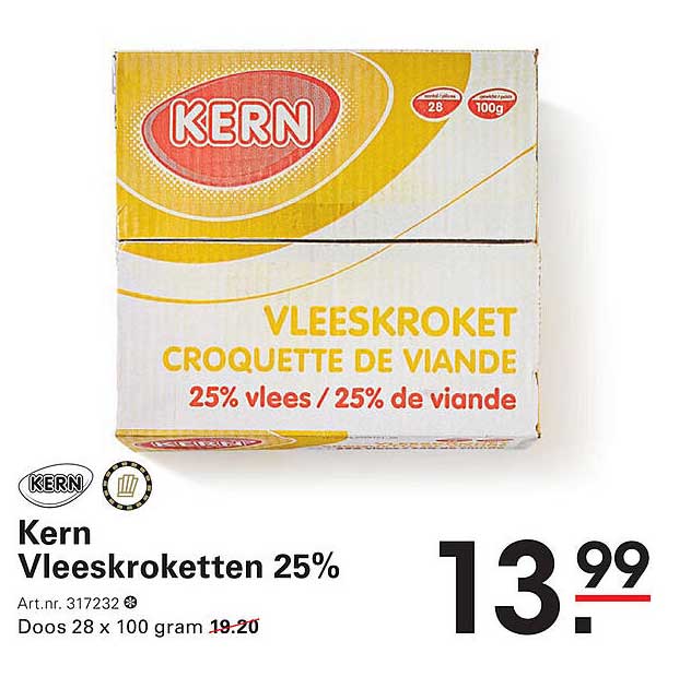 Kern Vleeskroketten 25%
