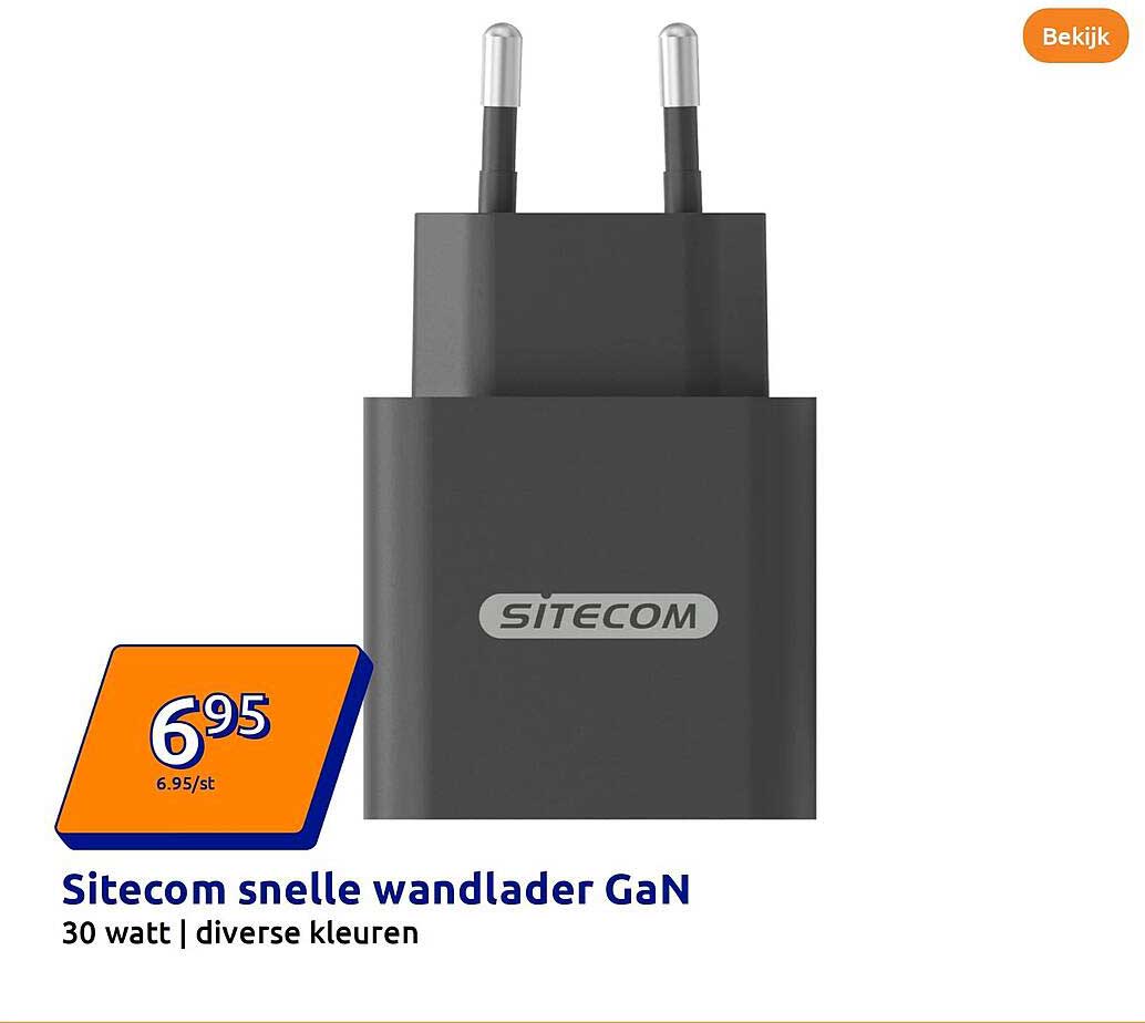 Sitecom snelle wandlader GaN