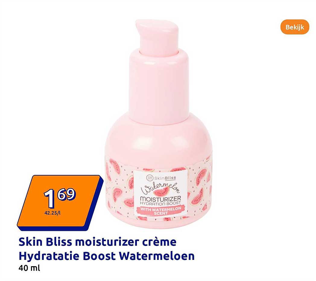 Skin Bliss moisturizer crème Hydratatie Boost Watermeloen