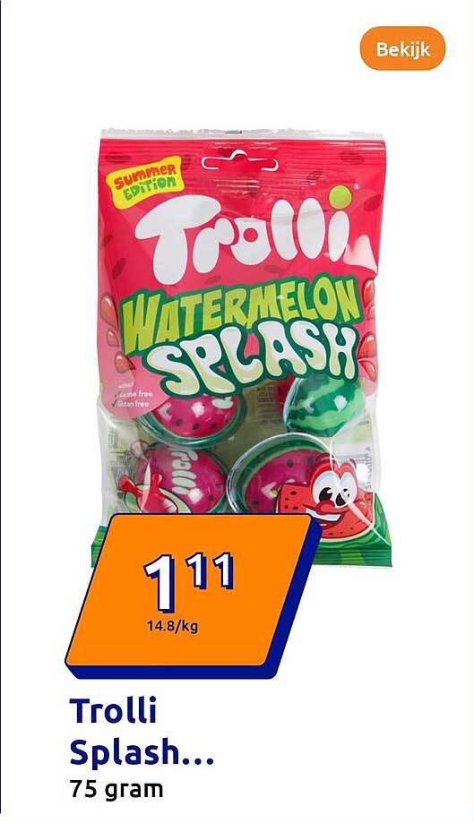 Trolli Watermelon Splash 75 gram