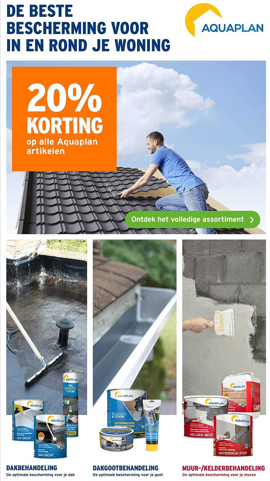 20% KORTING op alle Aquaplan artikelen