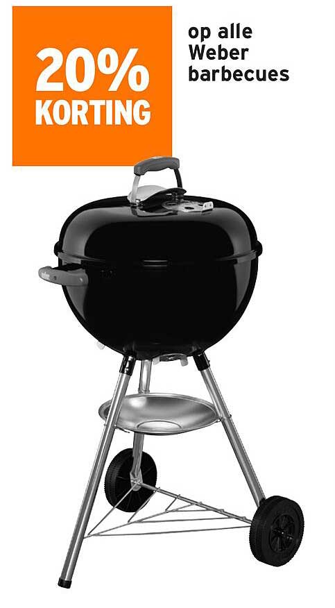 20% KORTING op alle Weber barbecues