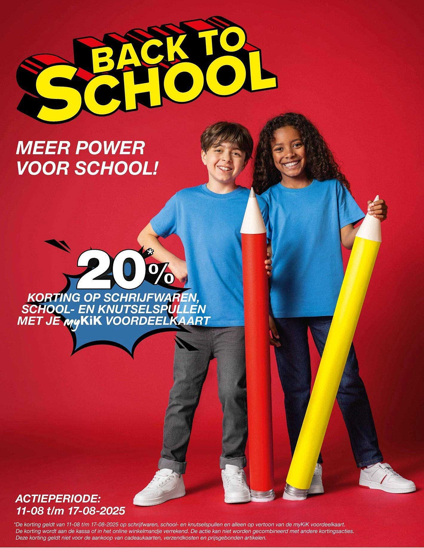 20% Korting op Schrijfwaren, School- en Knutselspullen