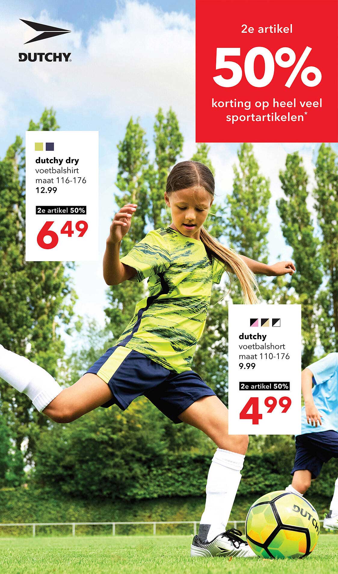 2e artikel 50% korting op heel veel sportartikelen*