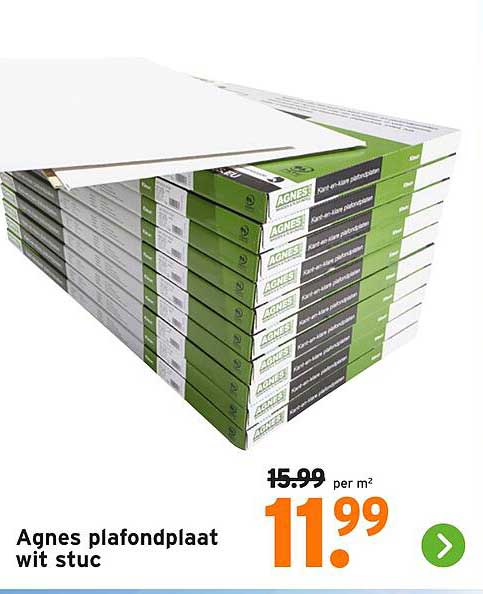 Agnes plafondplaat wit stuc