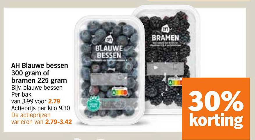 AH Blauwe bessen 300 gram of bramen 225 gram