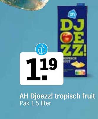 AH Djoeezz! tropisch fruit Pak 1.5 liter
