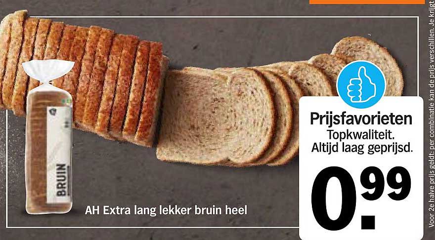 AH Extra lang lekker bruin heel