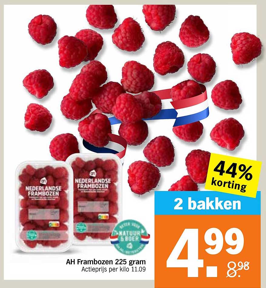 AH Frambozen 225 gram