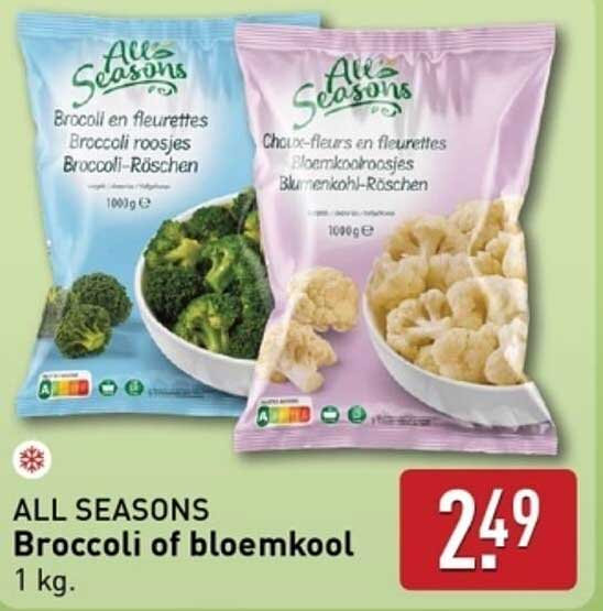 ALL SEASONS Broccoli of bloemkool 1 kg