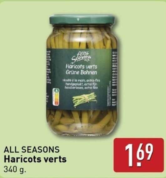 ALL SEASONS Haricots verts 340 g.