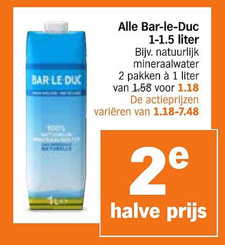 Alle Bar-le-Duc 1.5 liter