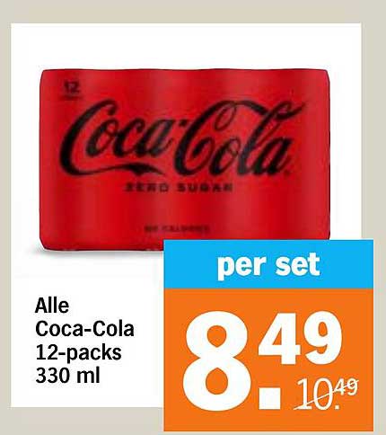 Alle Coca-Cola 12-packs 330 ml