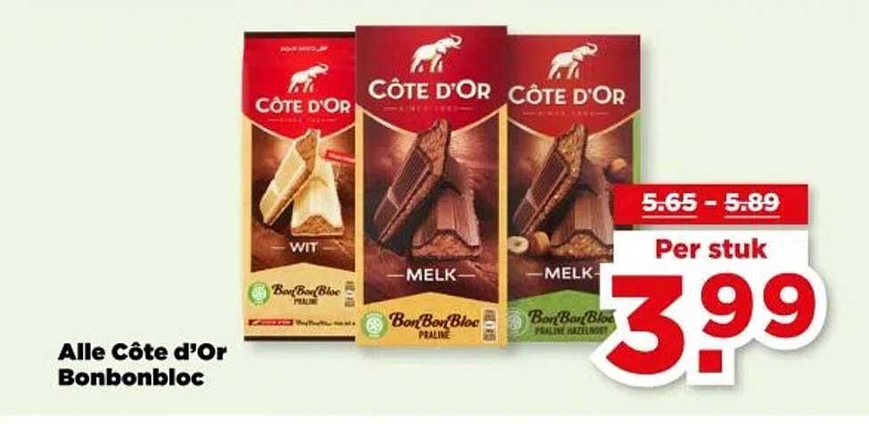 Alle Côte d'Or Bonbonbloc