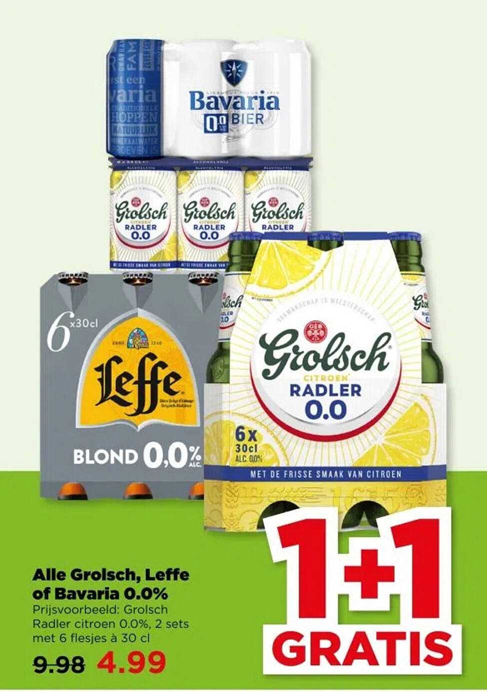 Alle Grolsch, Leffe of Bavaria 0.0%