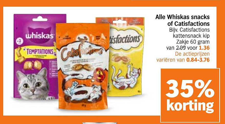Alle Whiskas snacks of Catipfactions